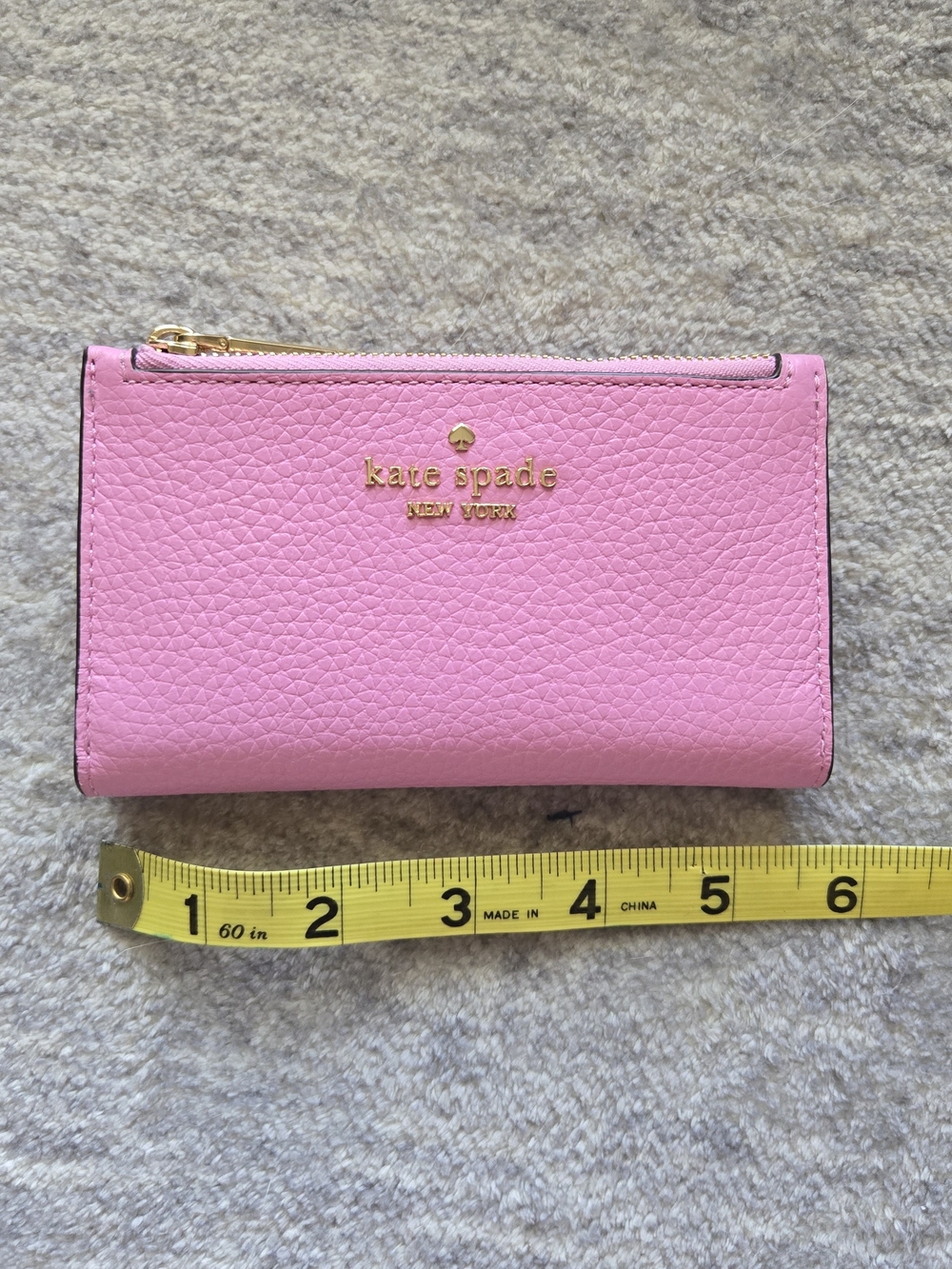 Kate Spade Pink Leather Zip Wallet